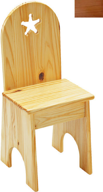 022host Solid Back Star Kids Chair In Honey Oak