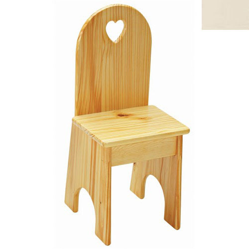022linht Solid Back Heart Kids Chair In Linen