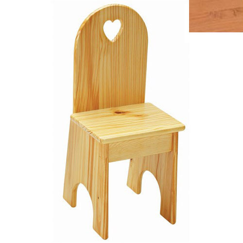 022naht Solid Back Heart Kids Chair In Natural