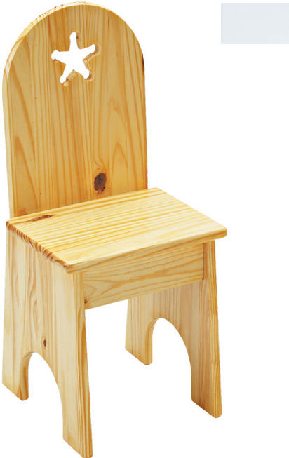 022swst Solid Back Star Kids Chair In Solid White