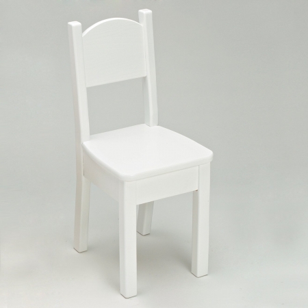 024sw Open Back Chair In Solid White