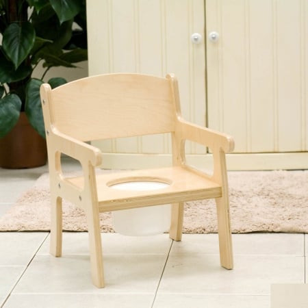 027lin Handcrafted Potty Chair In Linen