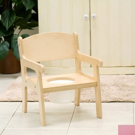 027sp Handcrafted Potty Chair In Soft Pink