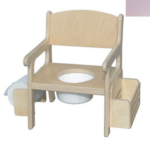 Handcrafted Potty Chair With Accessories In Soft Pink