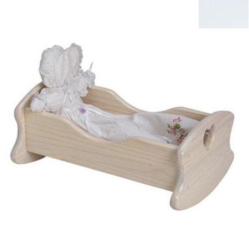 063sw Doll Cradle In Solid White