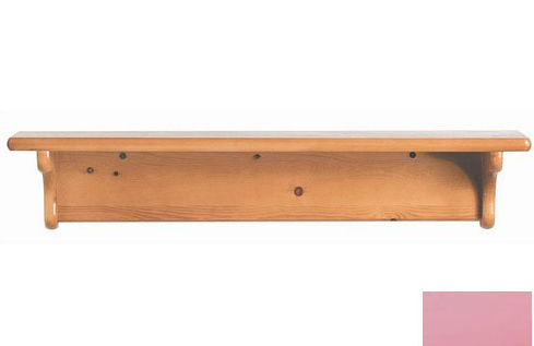 1230spnc Wall Shelf Without Pegs - No Cutout In Soft Pink