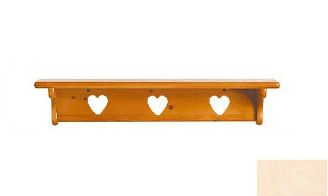 1230unfht Wall Shelf Without Pegs - Heart