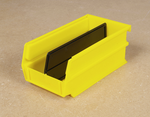 Triton Products 3-220y 7.38 In. L X 4.13 In. W X 3 In. H Yellow Stacking Hanging Interlocking Polypropylene Bins 24 Ct