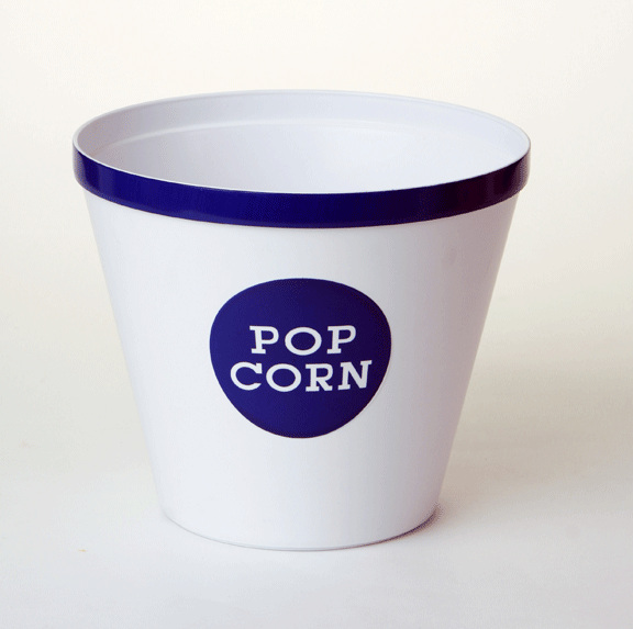 44102 Large Royal Blue Rim Popcorn Bucket