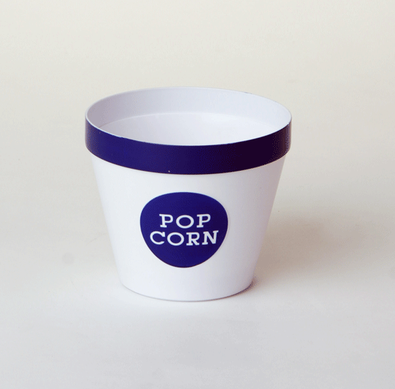 44204 Small Royal Blue Rim Popcorn Bucket