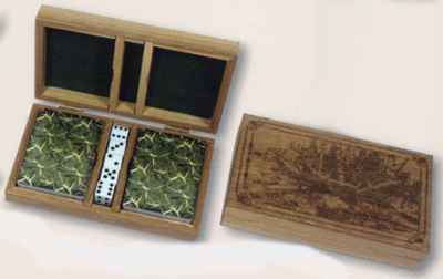 Rivers Edge Products 1555 Rivers Edge CardsDice and Box Deer with Wood Box