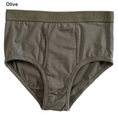 UPC 722384011730 product image for RedHead 80061401 Skivvies - Fly Front Briefs for Men - Two-Pack - Olive - S | upcitemdb.com