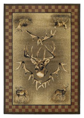 95520815 Lodge-themed Area Rug - White Tail Ridge - Scatter