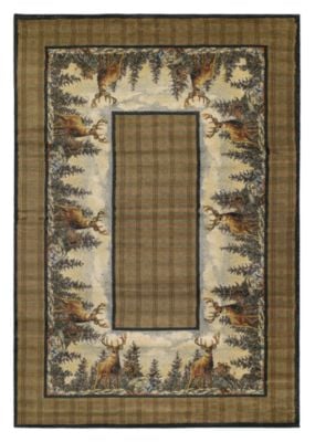 95521202 Lodge-themed Area Rug - Standing Proud - Oversized