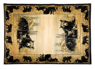 95519353 Lodge-themed Area Rug - Time To Play - Scatter Rug - 1.83 Ft. X 3 In.