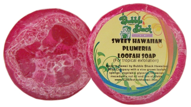 492773500397 Sweet Hi Plumeria Loofah Soap - Pack Of 2