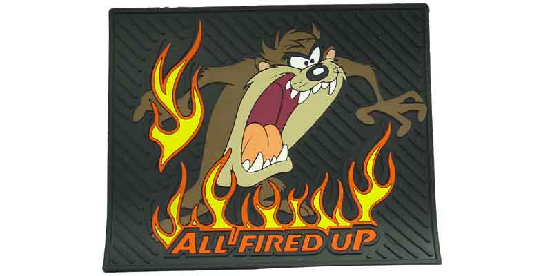 0241061 Plasticolor Taz All Fired Up Rubber Utility Mat