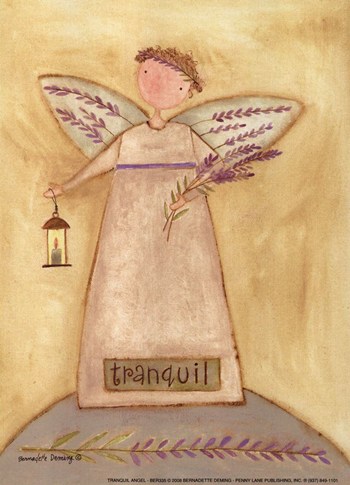 Co-pen Tranquil Angel Poster Print By Bernadette Deming -5 X 7