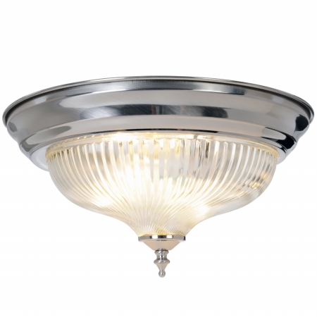 Quality Home Items 558727 Halophane Swirl Ceiling Fixture, Brushed Nickel Finish Null