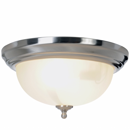 Quality Home Items 617263 Sonoma Lighting Collection, 1 Light Flush Mount, Brushed Nickel Null