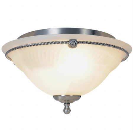 Quality Home Items 617026 Torino Lighting Collection&amp;#44; 3 Light Ceiling Flush Mount&amp;#44; Brushed Nickel