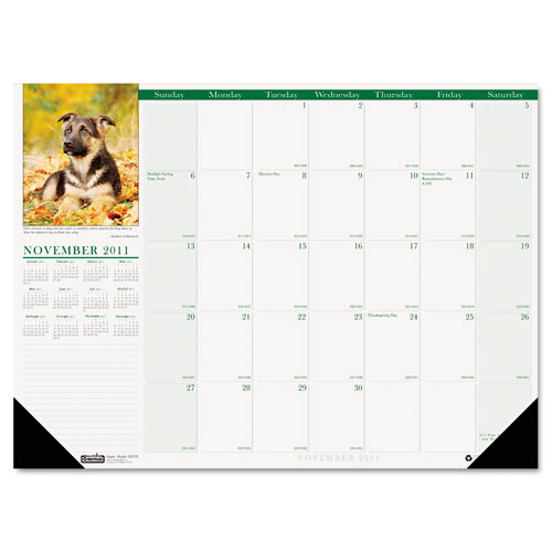 Hod1996 Compact Puppies Desk Pad The Product Will Be For The Current Year