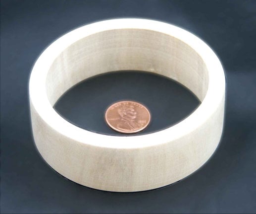 Small 1 In. Width Flat Exterior Bangle