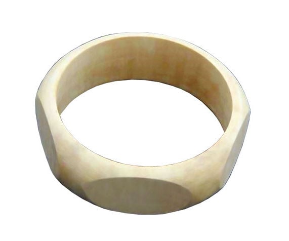 Br-re-047 Small 1 In. Width Pentagon Exterior Bangle