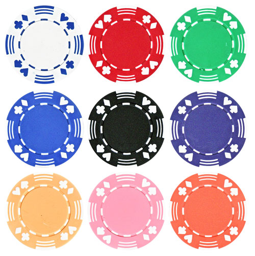 JP Commerce 25tournament 25pc 11.5g Tournament Series Poker Chips 9 colors