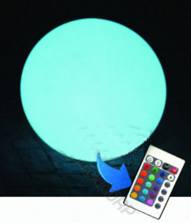 131792 15 In. Ovoid Led Ball With Remote (waterproof-floating)