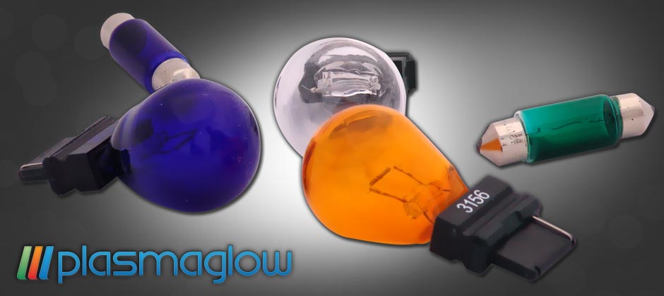 194-or Glass Bulbs - Orange - 2-pack