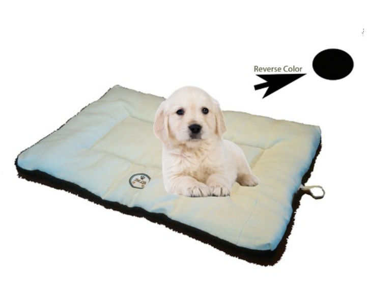 Pet Life Pb1bwmd Medium Eco-paw Reversible Pet Bed - Black And White