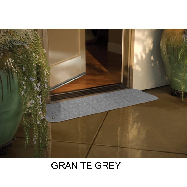 Bhr1110grangrey 12 In. X 42.75 In. Bighorn Plastic Threshold Ramp - Granite Grey