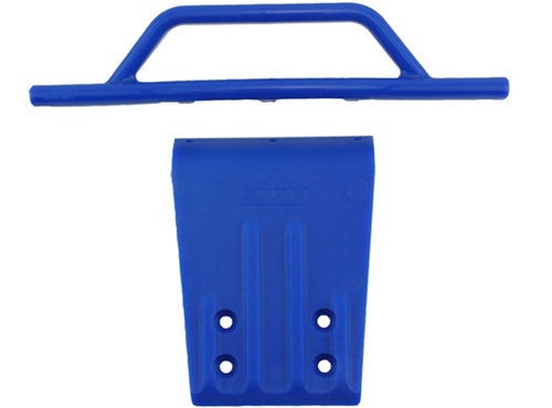 Front Bumper And Skid Plate For Traxxas Slash 2wd - Blue