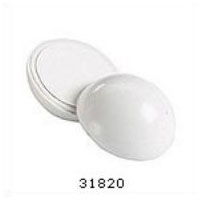 Madico 31820 Door Stops - 2.25 In. Adhesive Cushioned Round Wall Shield - White - 5 Packs