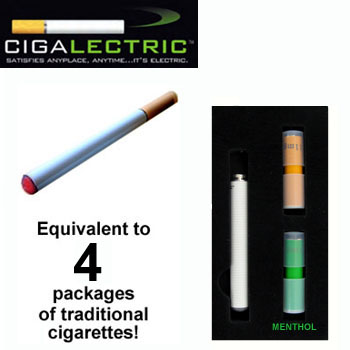 Sunrise Wholesale Merchandise PP2878 Cigalectric(tm) Electronic Rechargeable Cigarette Starter Kit