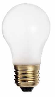 25 Watt A15 130 Volt E26 Medium Base 2500 Hours Frost Appliance Incandescent Light Bulb