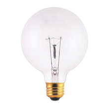 25 Watt 130 Volt G25 Standard Base Globe Decorative Light Bulb - Clear