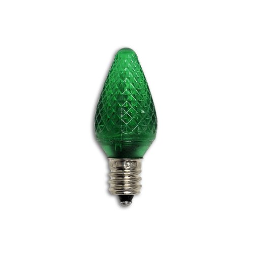 770174 0 Watt 120 Volt C7 E12 Candelabra Base Led Decorative Light Bulb - Green