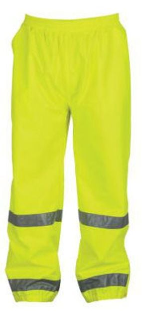 UPC 092021113708 product image for Berne Apparel HVP104YWR480 X-Large Regular Hi-Visibility Safety Pant - Yellow | upcitemdb.com