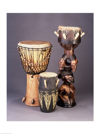 Pvt-superstock Sal10427194b West African Drums -18 X 24 Poster Print
