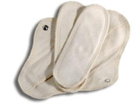 201287 Gladrags Washable Cotton Menstrual Pads Day Pad 1-pack Organic Undyed Cotton Day Pads