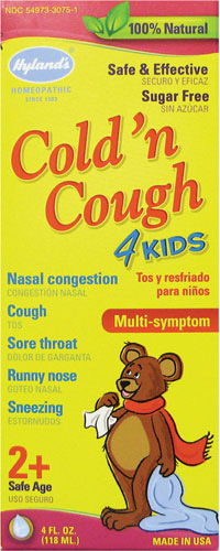 221878 Hylands Medicines For Children Cold N Cough 4 Kids 4 Fl. Oz.