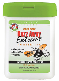 223298 Quantum Natural Insect Repellents - Buzz Away Extreme Towellettes 25 Count