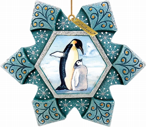 6102173 General Holiday Penguin Snowflake Ornament 4.5 In.