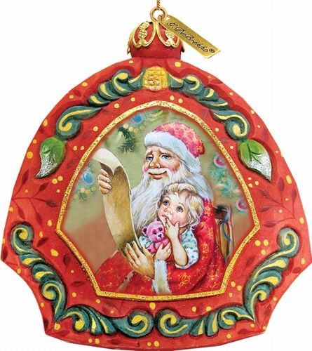 6102841 General Holiday Santas List Ornament 4.5 In.