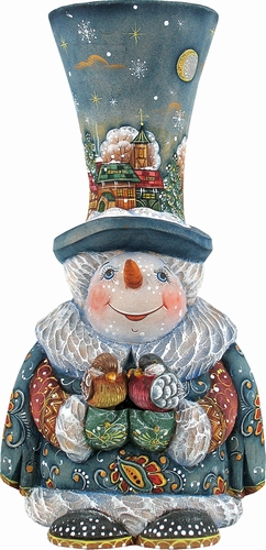 Derevo Collection Frosty Carolers Snowman 6 In.