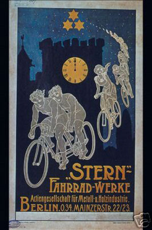 3638-12x18-va Stern Bicycle Poster