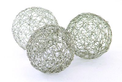 3277 3 In. D Wire Spheres -box Of 3