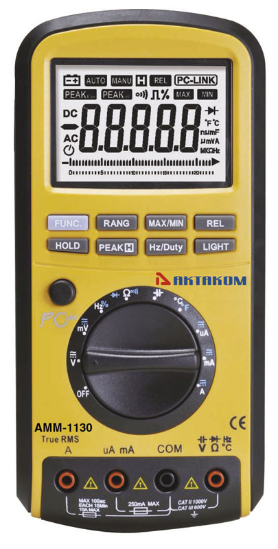 Aktakom Am-1130 Digital Multimeter With Rms